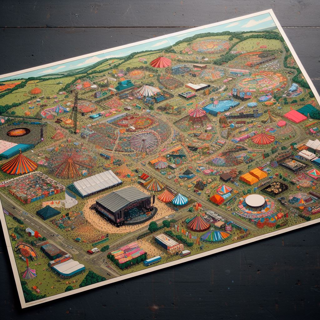 Glastonbury Festival Map