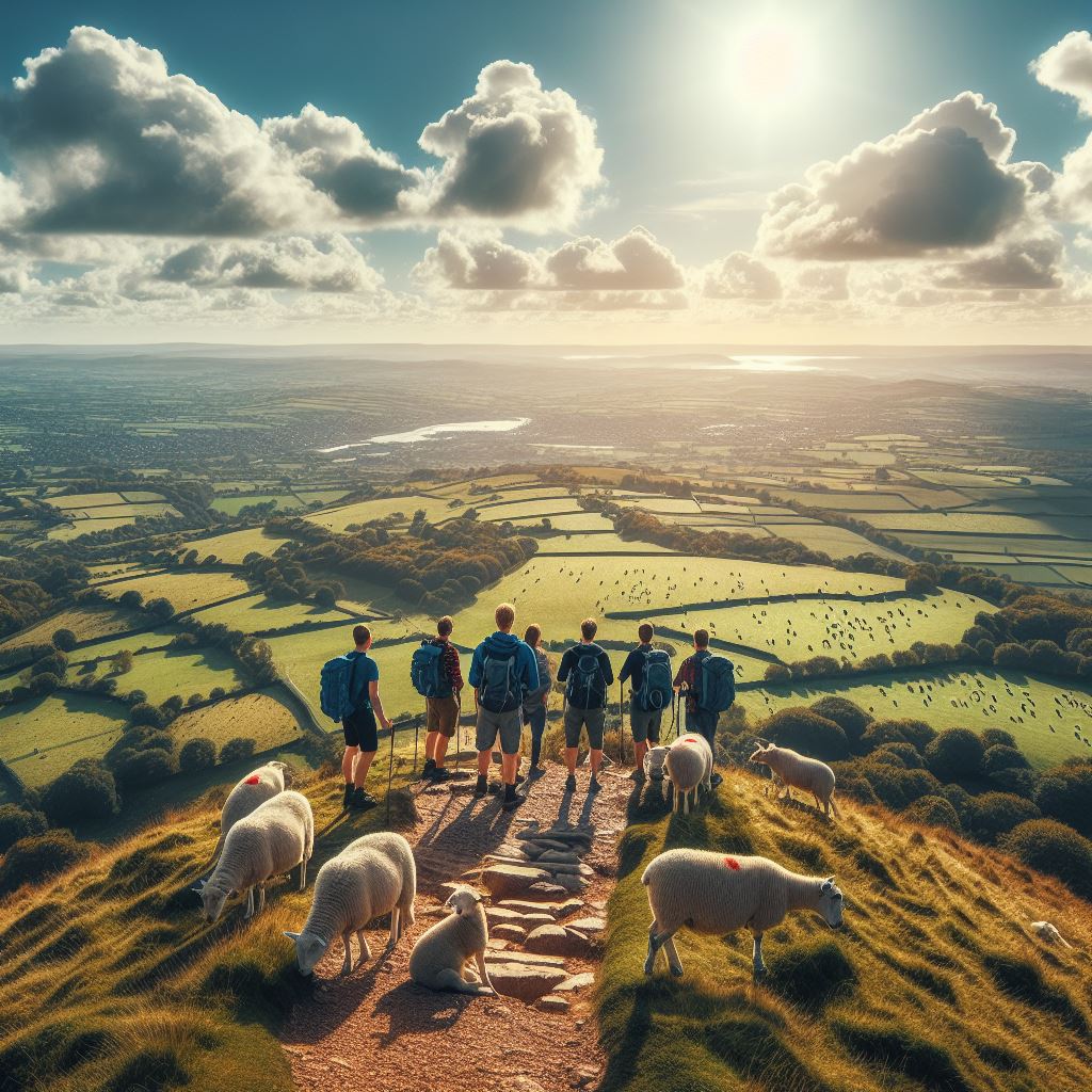 Climbing Glastonbury Tor